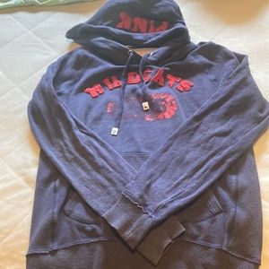 Pink hooded sweatshirt